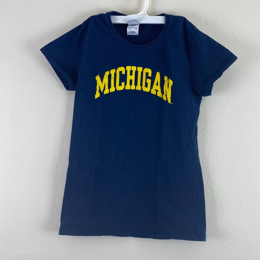 University of Michigan Women's Navy Basic Tee MI